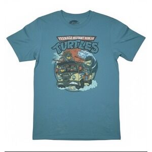 Teenage Mutant Ninja Turtle Wave Graphic Tee Sz L Kidcore Character Collectible